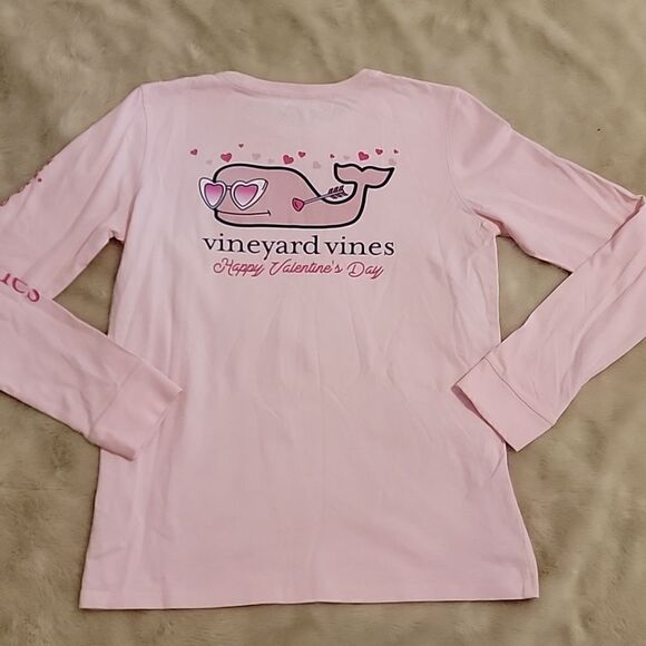 VINEYARD VINES LIGHT PINK LONG-SLEEVE VALENTINE'S DAY SHIRT, SIZE LARGE - Picture 6 of 6